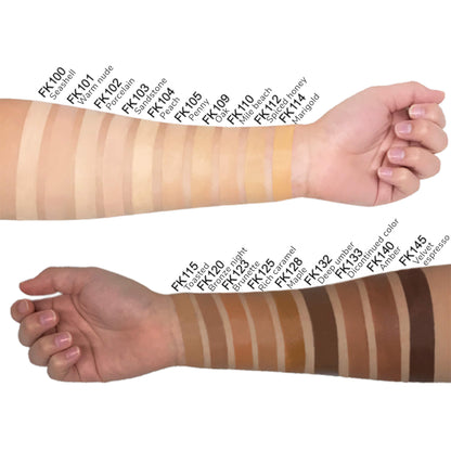 Vegan Moisturizing Foundation Esther 145 – Luminous Finish | FencyGrace