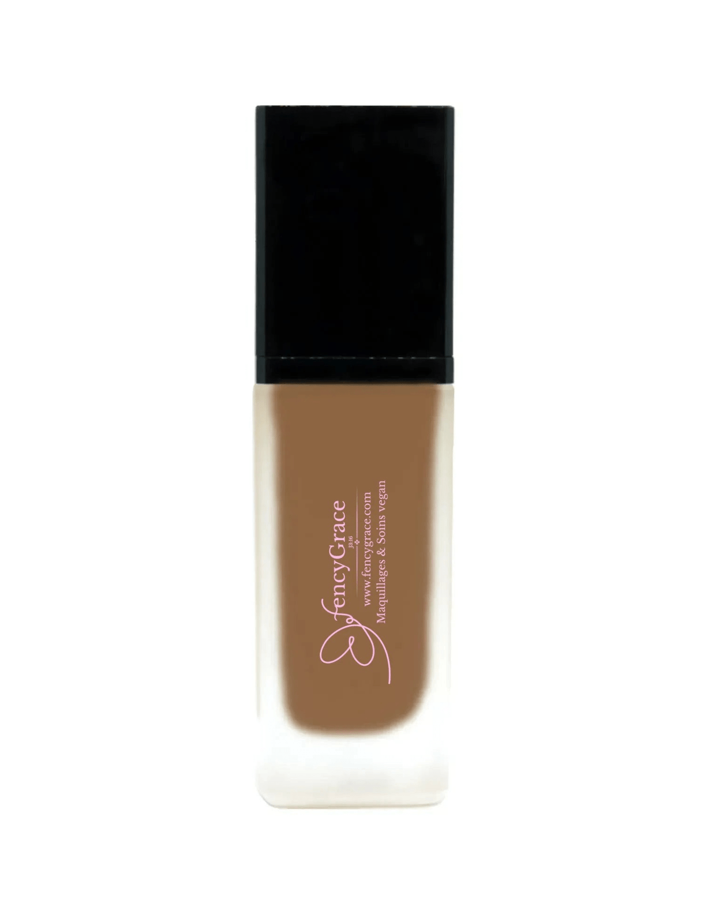 FencyGrace Vegan Moisturizing Foundation - Brown 123 - Natural Coverage - Luminous Finish - Long Wear