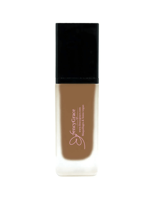 FencyGrace Vegan Moisturizing Foundation - Brown 123 - Natural Coverage - Luminous Finish - Long Wear