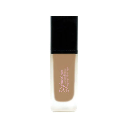 FencyGrace Vegan Moisturizing Foundation - Brown 123 - Natural Coverage - Luminous Finish - Long Wear