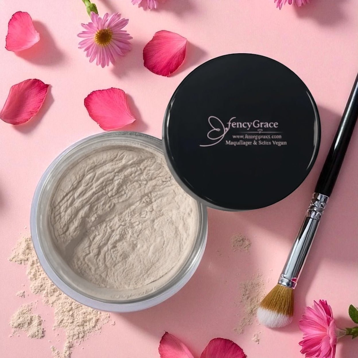 FencyGrace Vegan Finishing Powder – Mattifying, Smoothing &amp; Long-Lasting